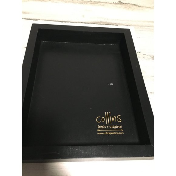 Black wooden box framed Jeremiah 29:11 with gold/cream lettering - Picture 2 of 5